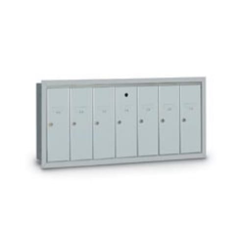 7-Door Semi-Recessed Vertical Mailbox preview 1